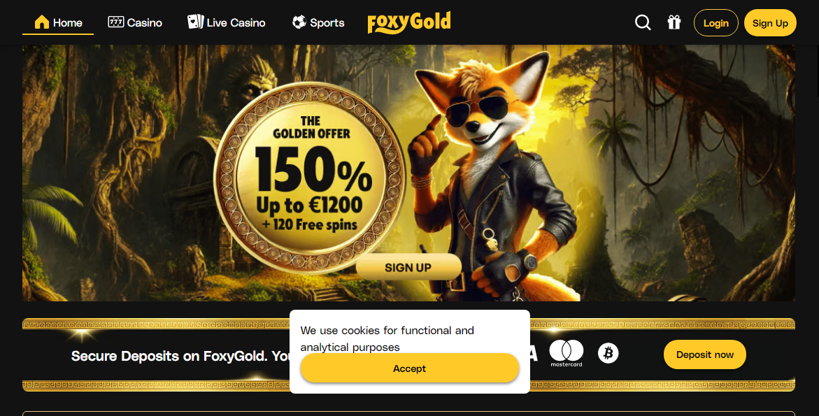 Foxygold Casino Desktop screenshot
