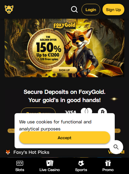 Foxygold Casino Mobile screenshot